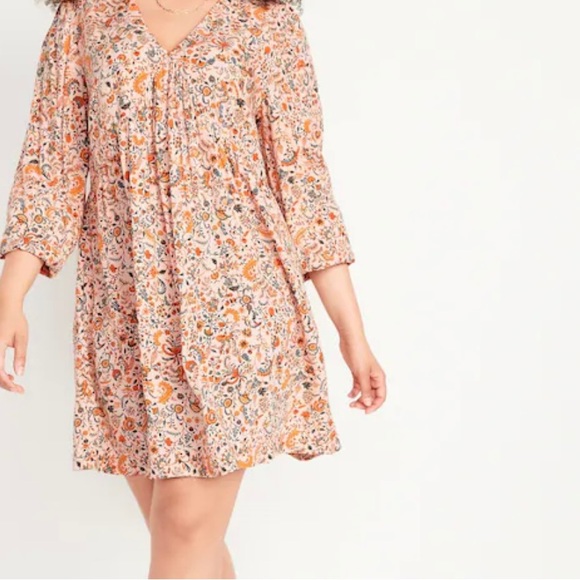 Old Navy floral long sleeve dress - Picture 3 of 4